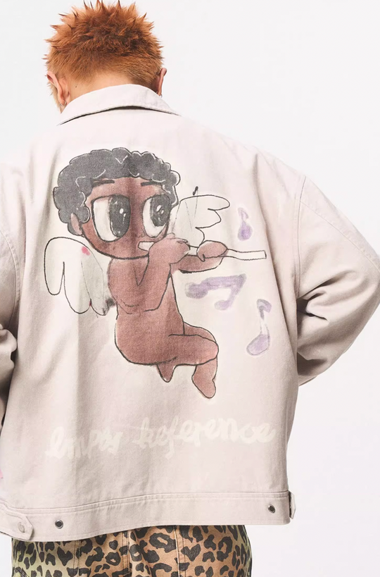 EMPTY REFERENCE Angel Print Work Jacket | Face 3 Face
