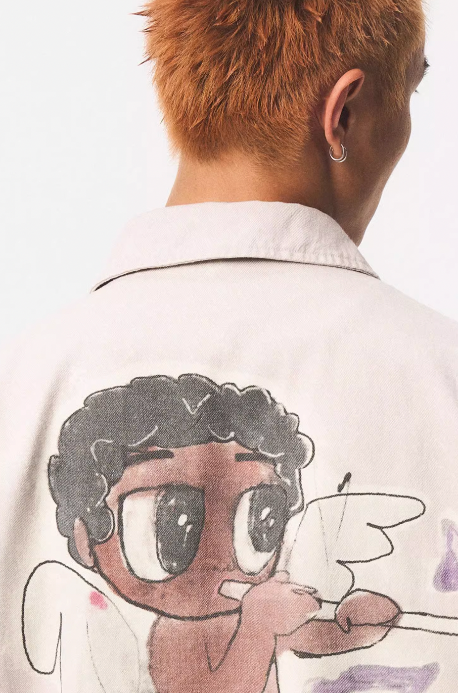 EMPTY REFERENCE Angel Print Work Jacket | Face 3 Face