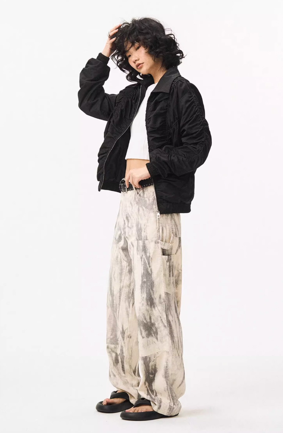 EMPTY REFERENCE Functional Pleated Jacket | Face 3 Face