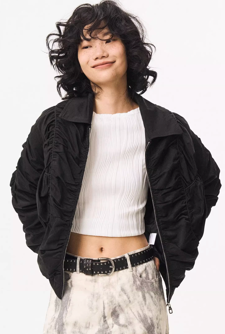 EMPTY REFERENCE Functional Pleated Jacket | Face 3 Face