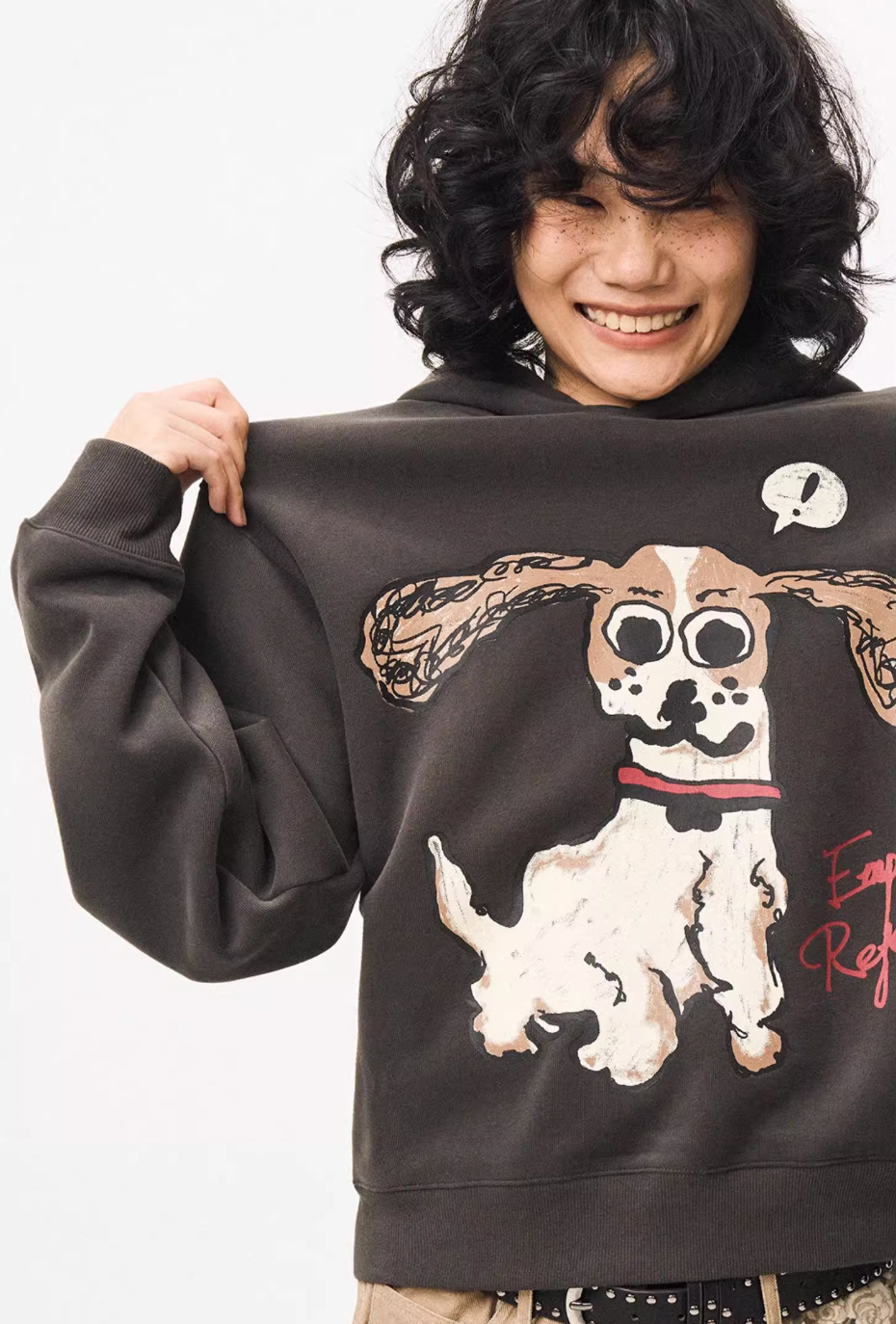 EMPTY REFERENCE Hand Painted Cute Puppy Hoodie | Face 3 Face