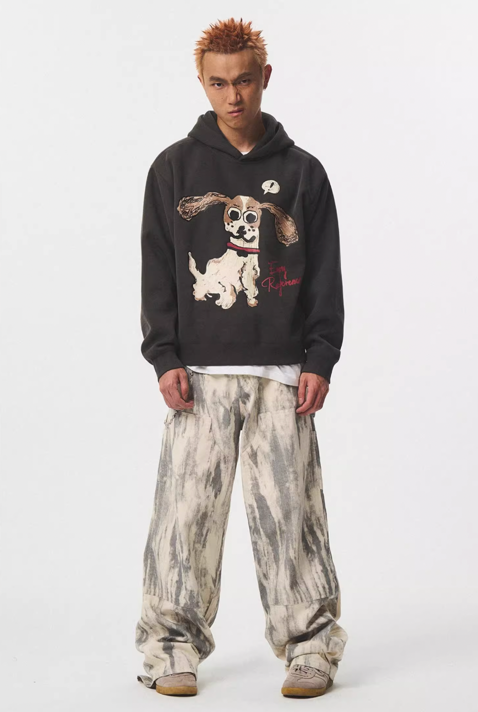 EMPTY REFERENCE Hand Painted Cute Puppy Hoodie | Face 3 Face