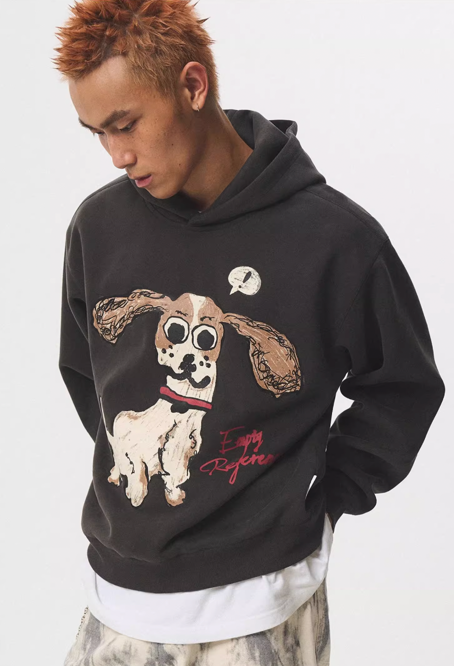 EMPTY REFERENCE Hand Painted Cute Puppy Hoodie | Face 3 Face