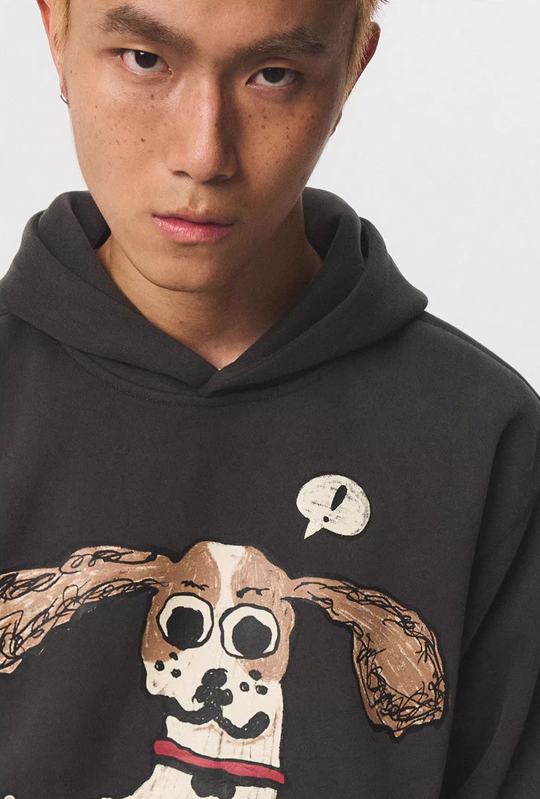 EMPTY REFERENCE Hand Painted Cute Puppy Hoodie | Face 3 Face