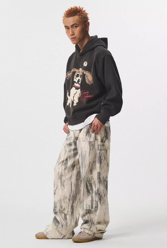 EMPTY REFERENCE Hand Painted Cute Puppy Hoodie | Face 3 Face