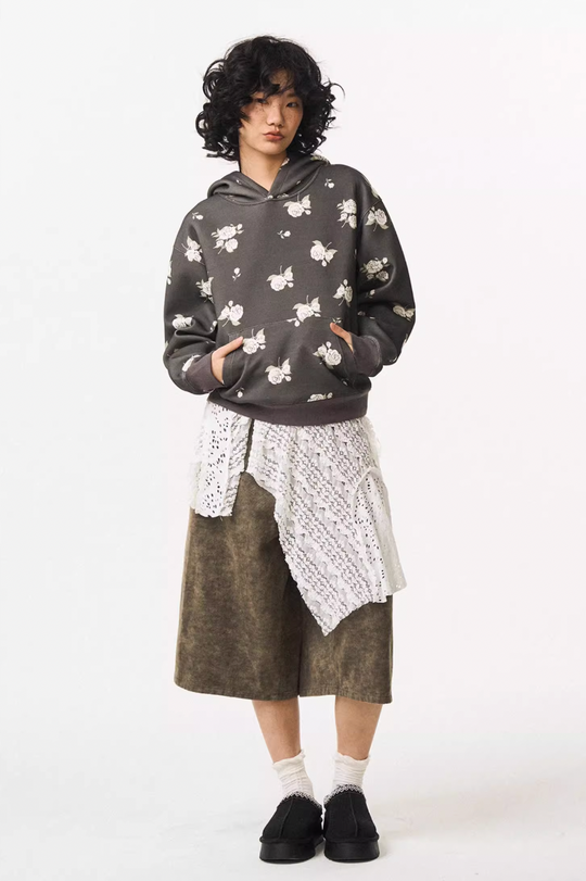 EMPTY REFERENCE Rose Flower Hoodie | Face 3 Face