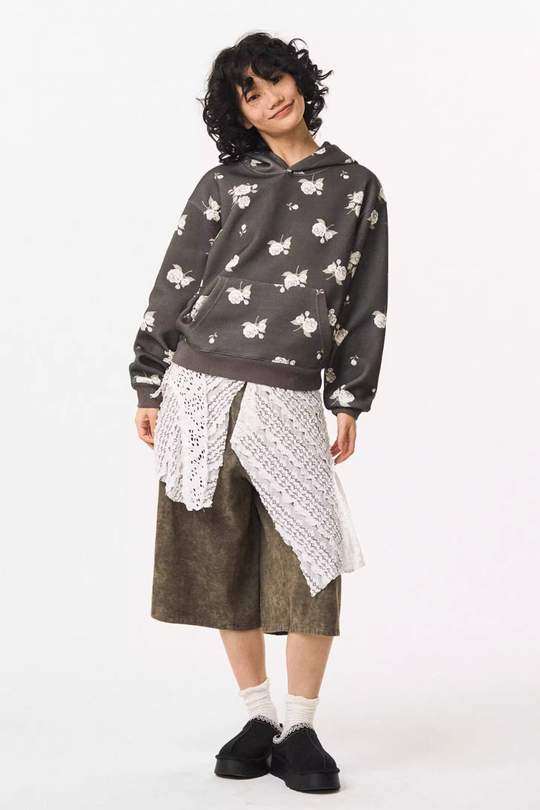 EMPTY REFERENCE Rose Flower Hoodie | Face 3 Face