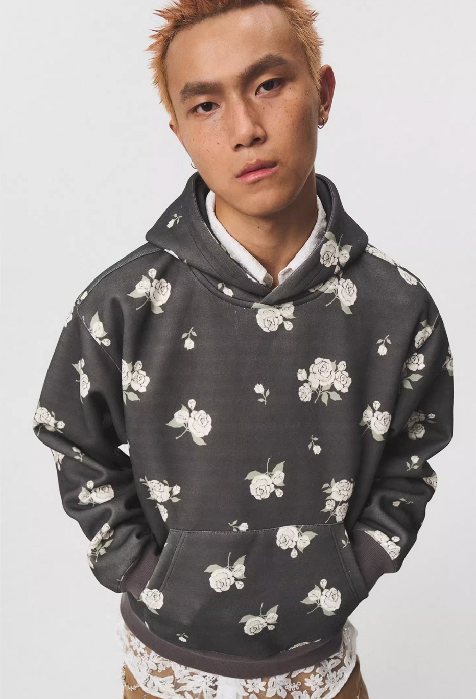 EMPTY REFERENCE Rose Flower Hoodie | Face 3 Face