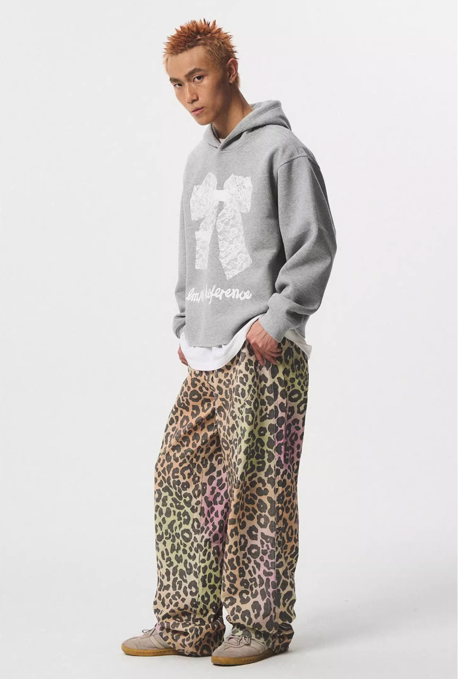 EMPTY REFERENCE Lace Bow Printed Hoodie | Face 3 Face