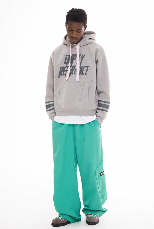 EMPTY REFERENCE Ink Hand Painted Logo Hoodie | Face 3 Face