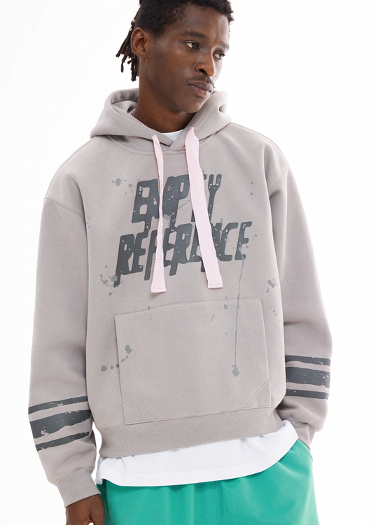 EMPTY REFERENCE Ink Hand Painted Logo Hoodie | Face 3 Face