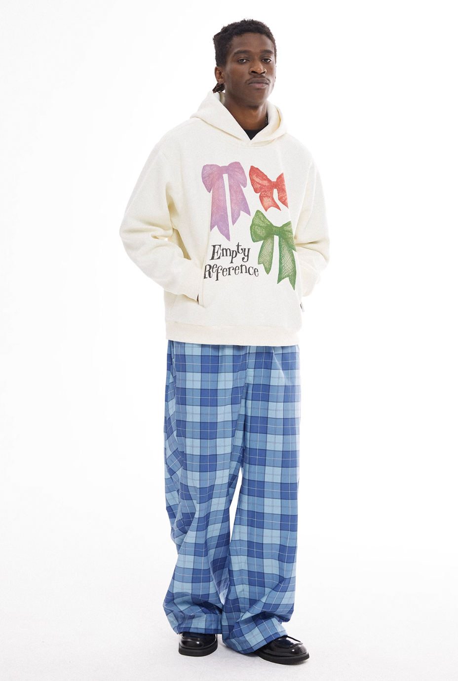 EMPTY REFERENCE Lace Bow Hand Painted Hoodie | Face 3 Face