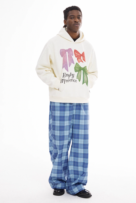 EMPTY REFERENCE Lace Bow Hand Painted Hoodie | Face 3 Face