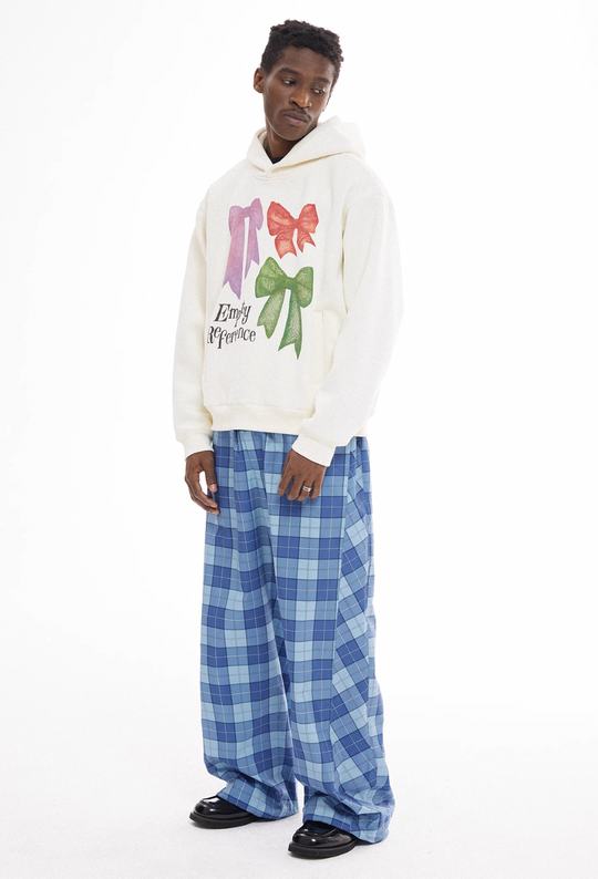 EMPTY REFERENCE Lace Bow Hand Painted Hoodie | Face 3 Face