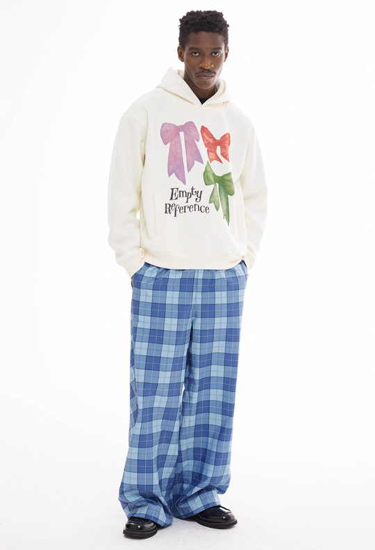 EMPTY REFERENCE Lace Bow Hand Painted Hoodie | Face 3 Face