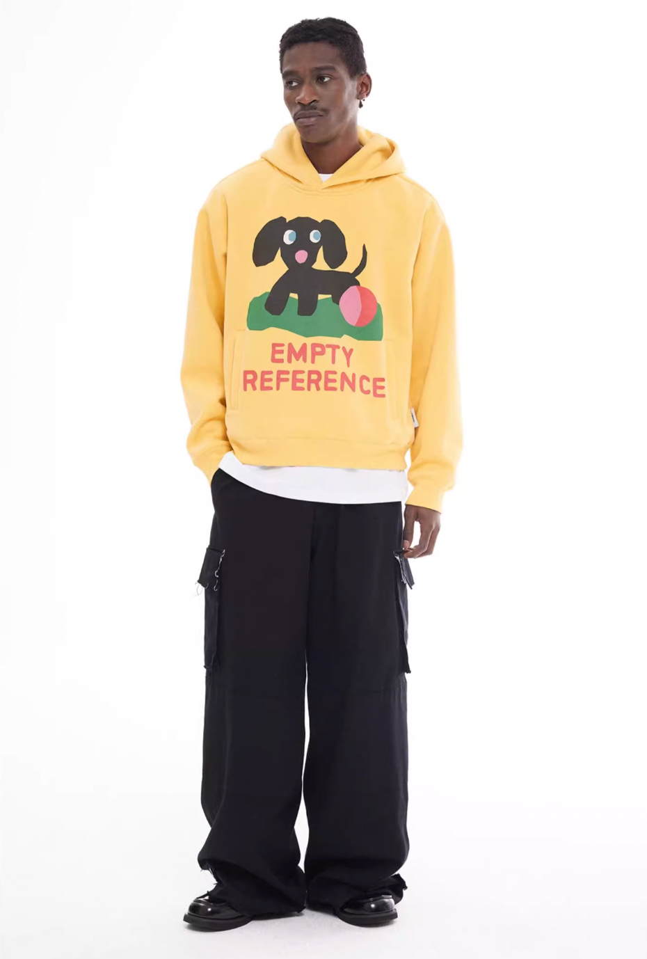 EMPTY REFERENCE Puppy Logo Print Hoodie | Face 3 Face