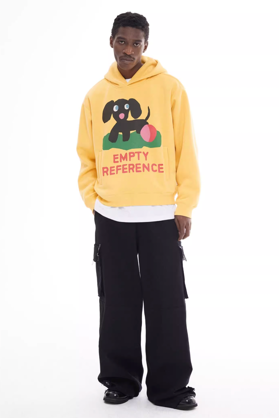 EMPTY REFERENCE Puppy Logo Print Hoodie | Face 3 Face