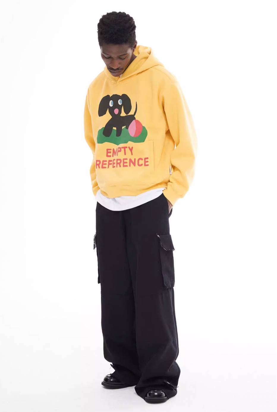 EMPTY REFERENCE Puppy Logo Print Hoodie | Face 3 Face