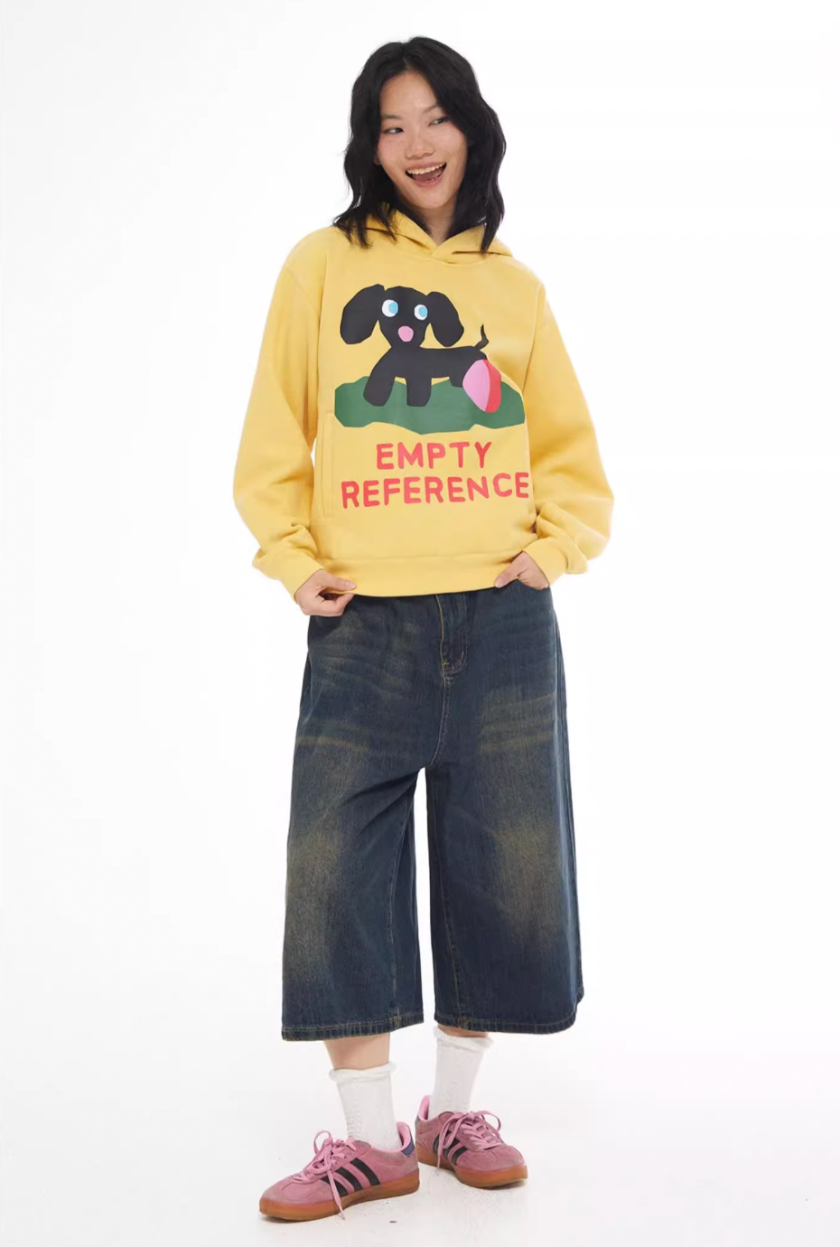 EMPTY REFERENCE Puppy Logo Print Hoodie | Face 3 Face