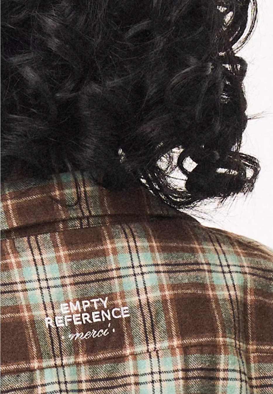 EMPTY REFERENCE Roman Column Print Plaid Long Sleeve Shirt | Face 3 Face