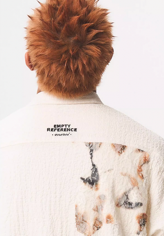 EMPTY REFERENCE Burnt Flower Lace Long Sleeve Shirt | Face 3 Face