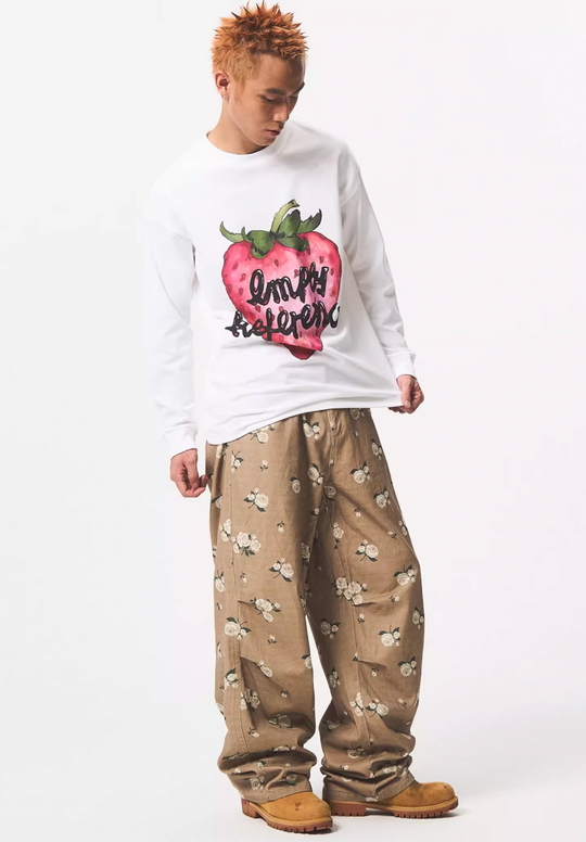 EMPTY REFERENCE Floral Baggy Work Pants | Face 3 Face