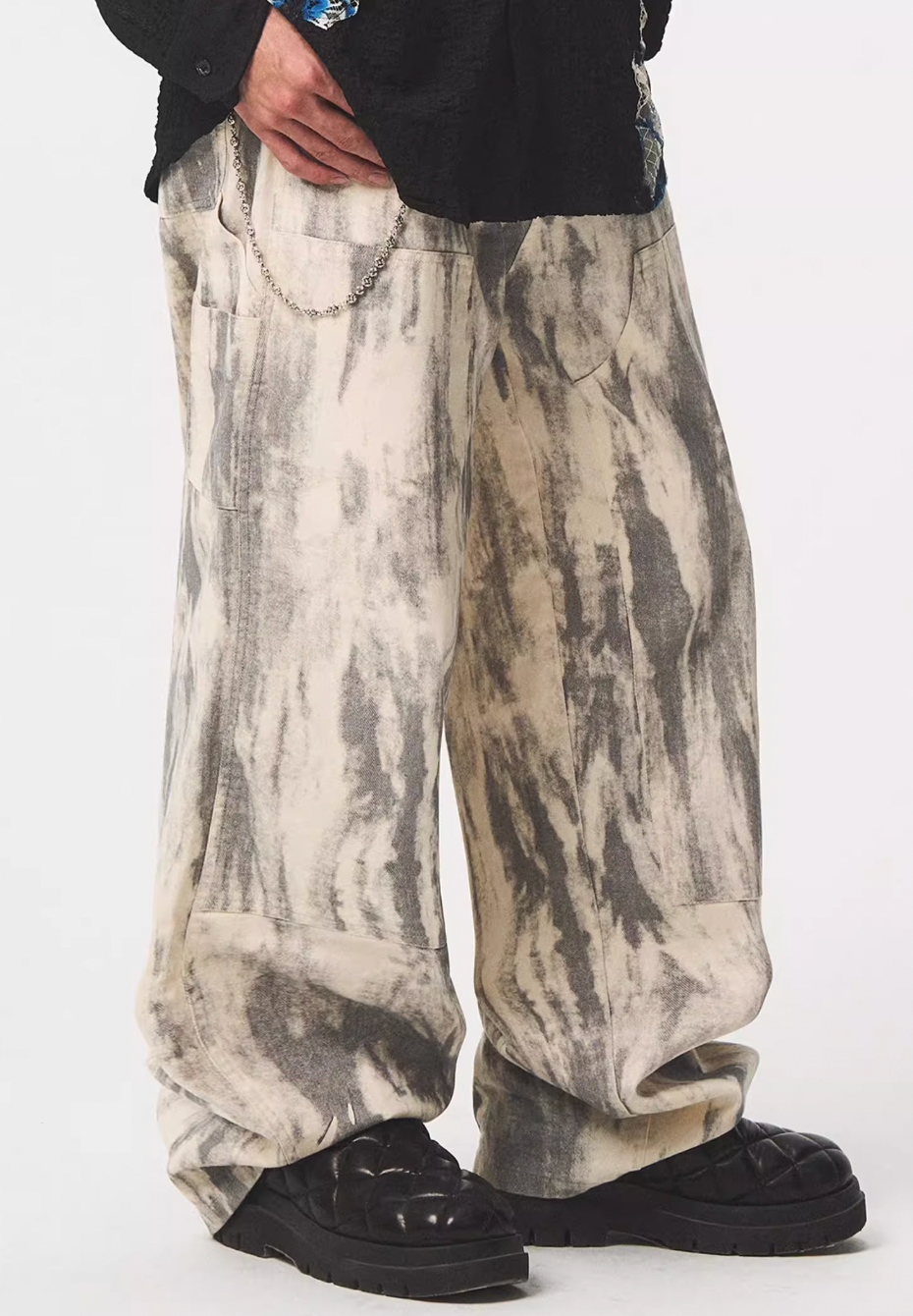 EMPTY REFERENCE Ink Printed Double Knee Work Pants | Face 3 Face