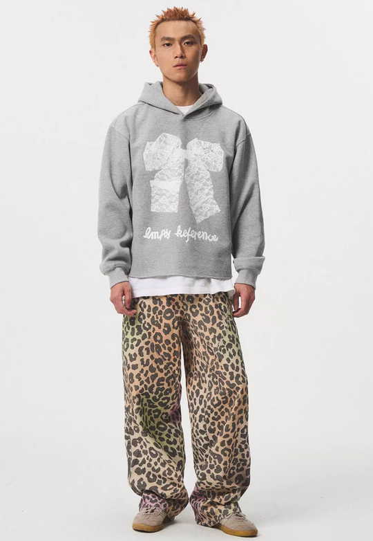 EMPTY REFERENCE Hand Painted Leopard Print Work Pants | Face 3 Face