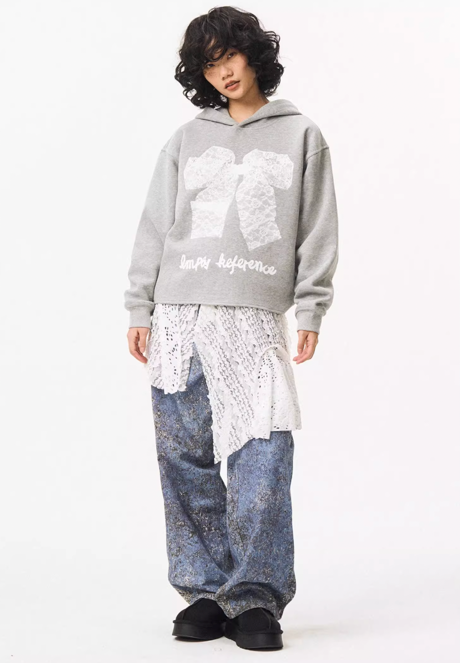 EMPTY REFERENCE Mottled Aged Print Work Pants | Face 3 Face