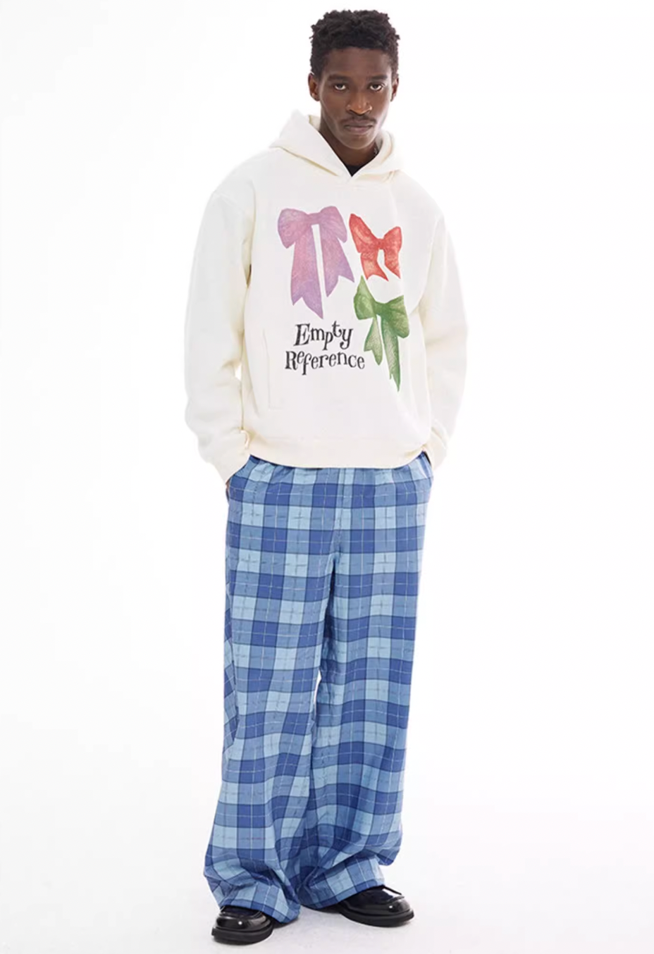 EMPTY REFERENCE Plaid Printed Casual Pants | Face 3 Face