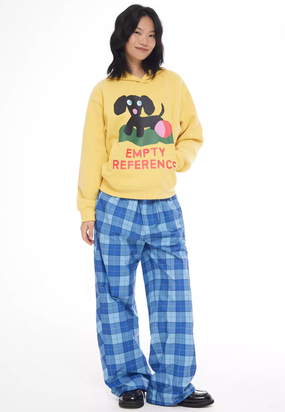 EMPTY REFERENCE Plaid Printed Casual Pants | Face 3 Face