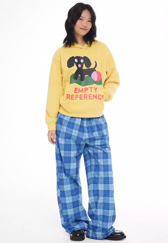 EMPTY REFERENCE Plaid Printed Casual Pants | Face 3 Face