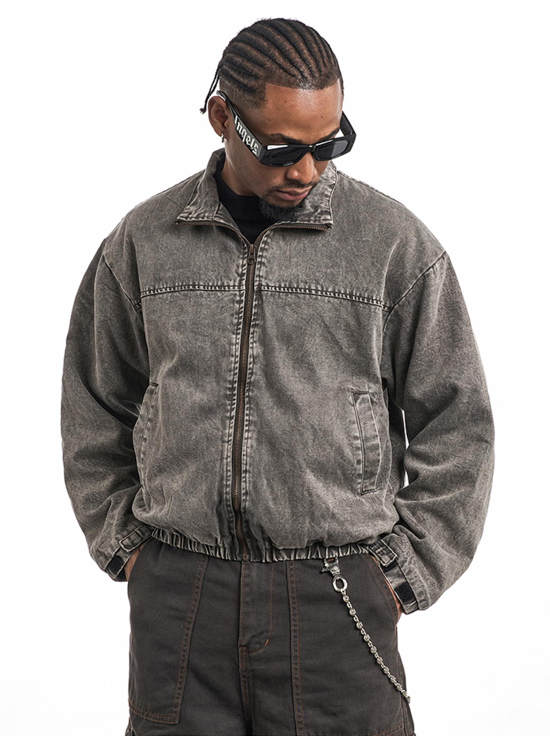 F3F Select Washed Denim Short Jacket | Face 3 Face