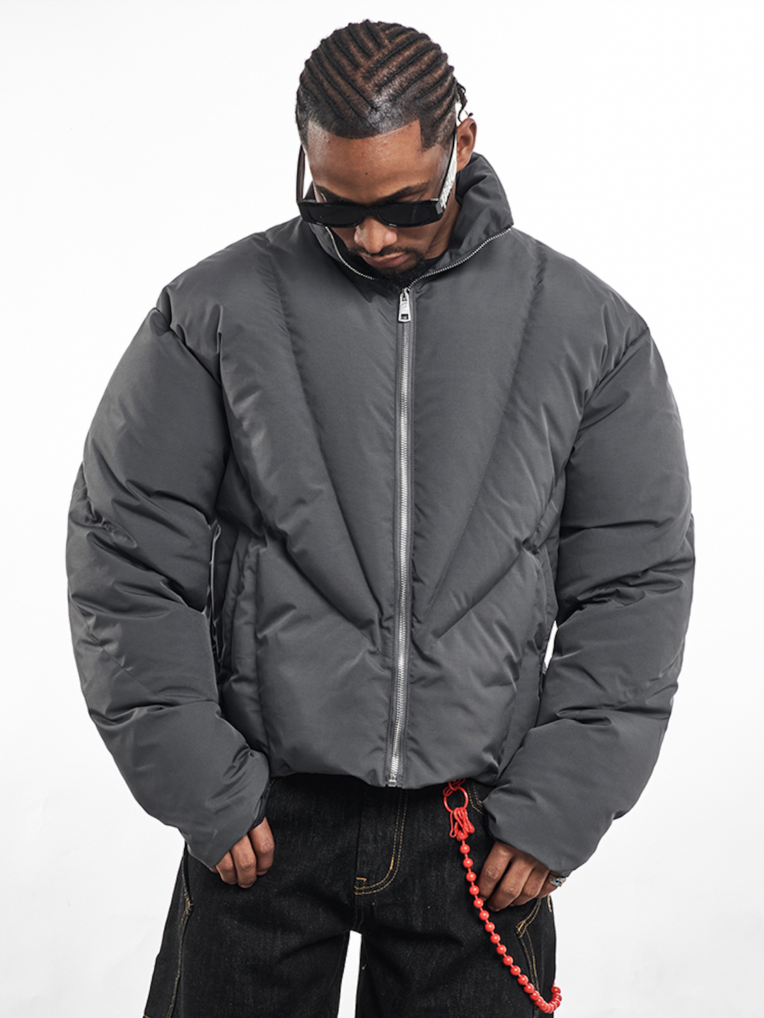F3F Select Deconstructed Lines Puffer Jacket | Face 3 Face