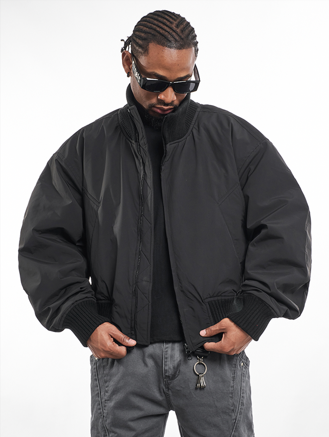 F3F Select Stand Up Collar Bomber Jacket | Face 3 Face