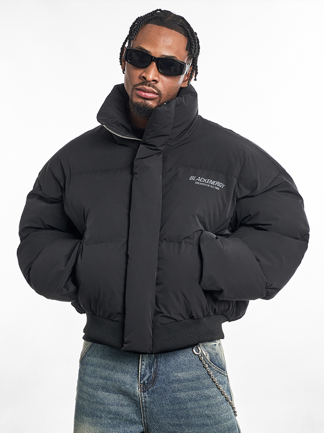 F3F Select Stand Up Collar Short Puffer Jacket | Face 3 Face