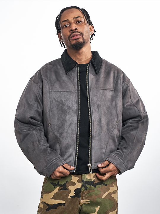 F3F Select Suede Short Work Jacket | Face 3 Face