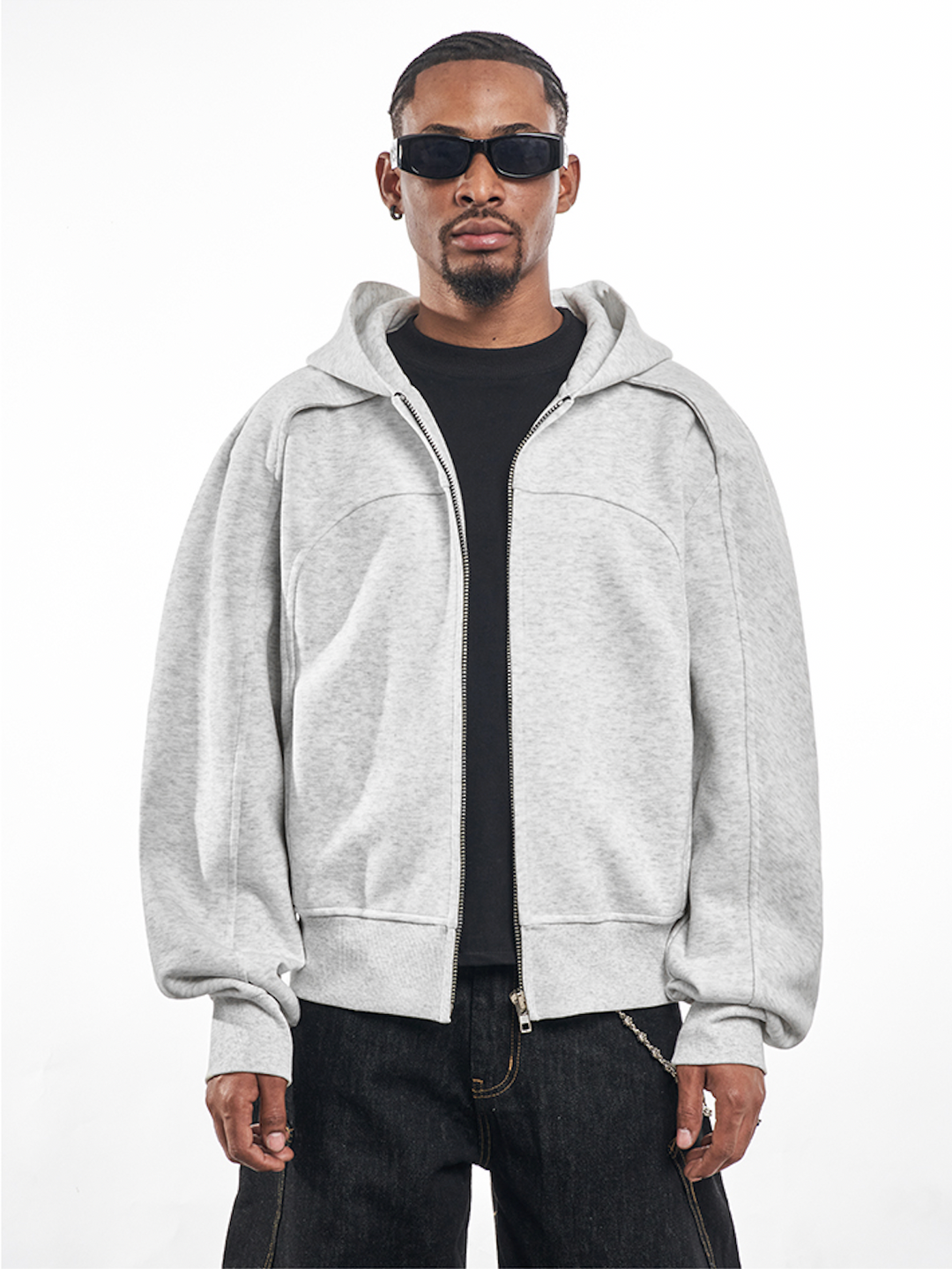 F3F Select Deconstructed Zip Up Hoodie | Face 3 Face