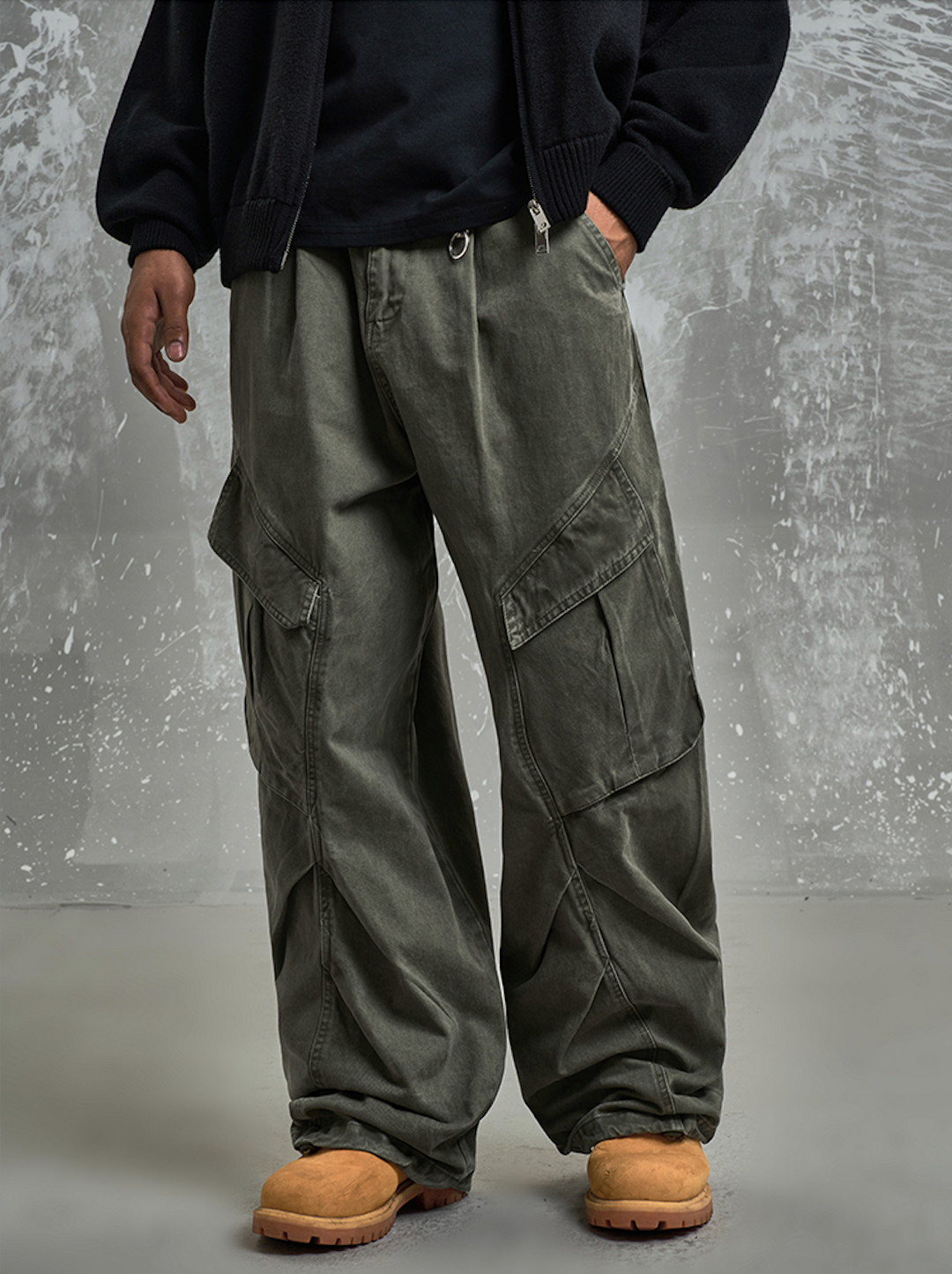F3F Select 3D Pockets Baggy Paratrooper Work Pants | Face 3 Face