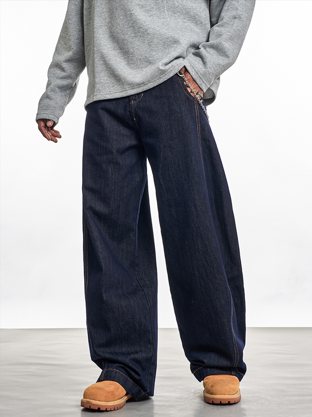 F3F Select Balloon Baggy Basic Jeans | Face 3 Face