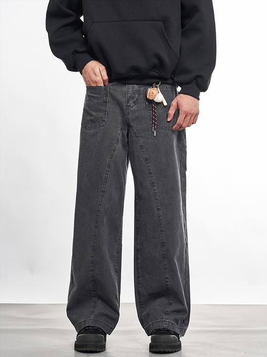 F3F Select Patch Pocket Waist Pull Ring Work Pants | Face 3 Face