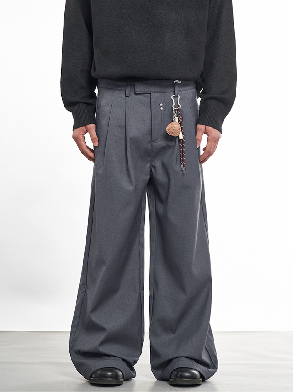 F3F Select Riveted Two Tuck Baggy Suit Pants | Face 3 Face