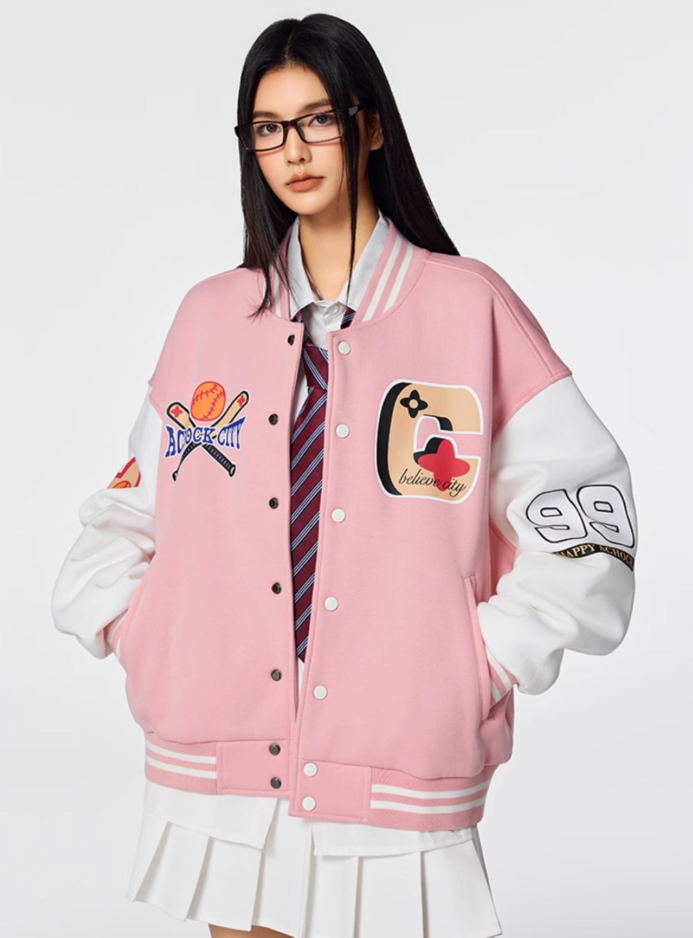 Racer varsity jacket | Achock Baseball Design Varsity Jacket | Face 3 Face