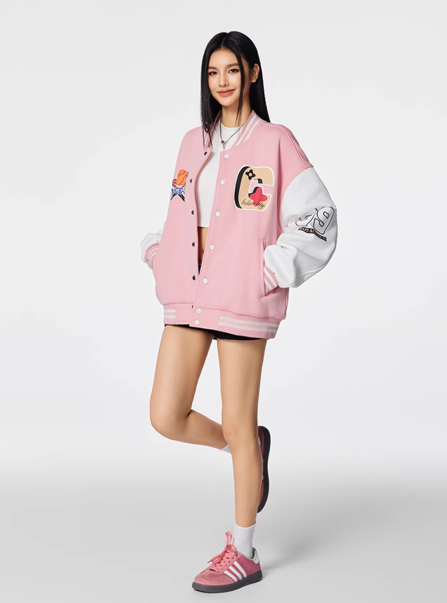 Racer varsity jacket | Achock Baseball Design Varsity Jacket | Face 3 Face