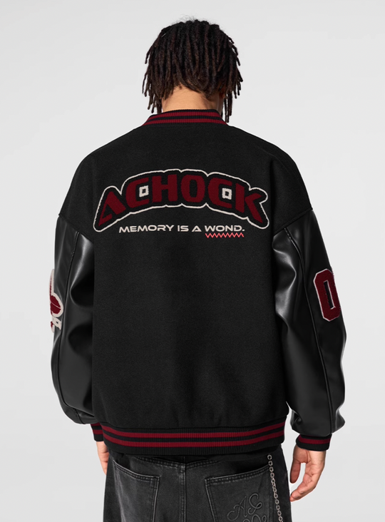 Racer varsity jacket | Embroidery Varsity Jacket | Face 3 Face