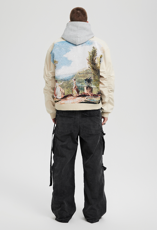 Achock Jacquard Needle Embroidery Varsity Jacket | Face 3 Face