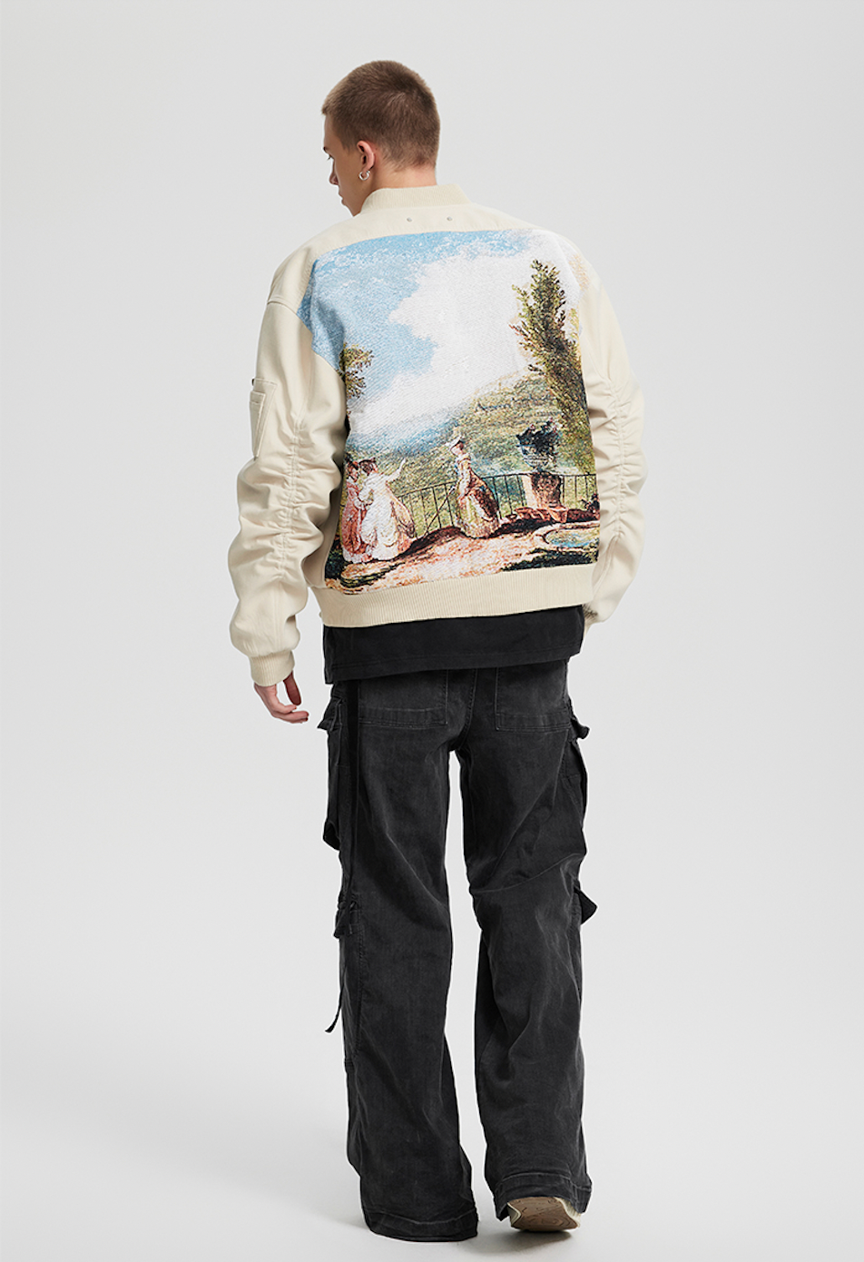 Achock Jacquard Needle Embroidery Varsity Jacket | Face 3 Face