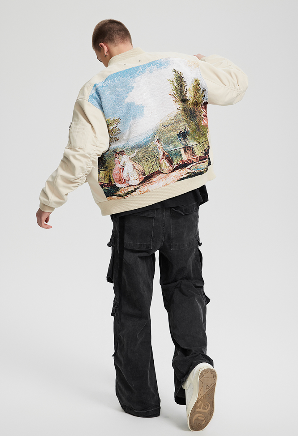 Achock Jacquard Needle Embroidery Varsity Jacket | Face 3 Face