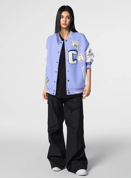 Racer varsity jacket | Achock CA Logo Griffin Varsity Jacket | Face 3 Face