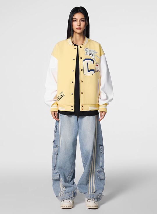 Racer varsity jacket | Achock CA Logo Griffin Varsity Jacket | Face 3 Face